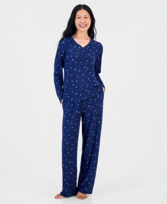 Women's 2-Piece Printed Long-Sleeve Packaged Pajama set