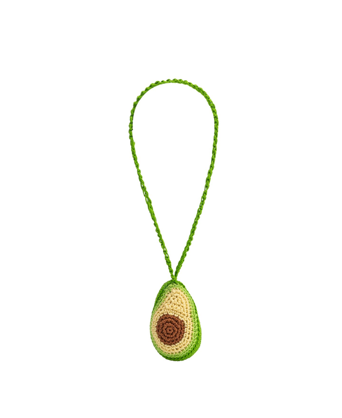 Женский брелок Melie Bianco Avocado Crochet Bag Charm, цвет: Зелёный — фото 2
