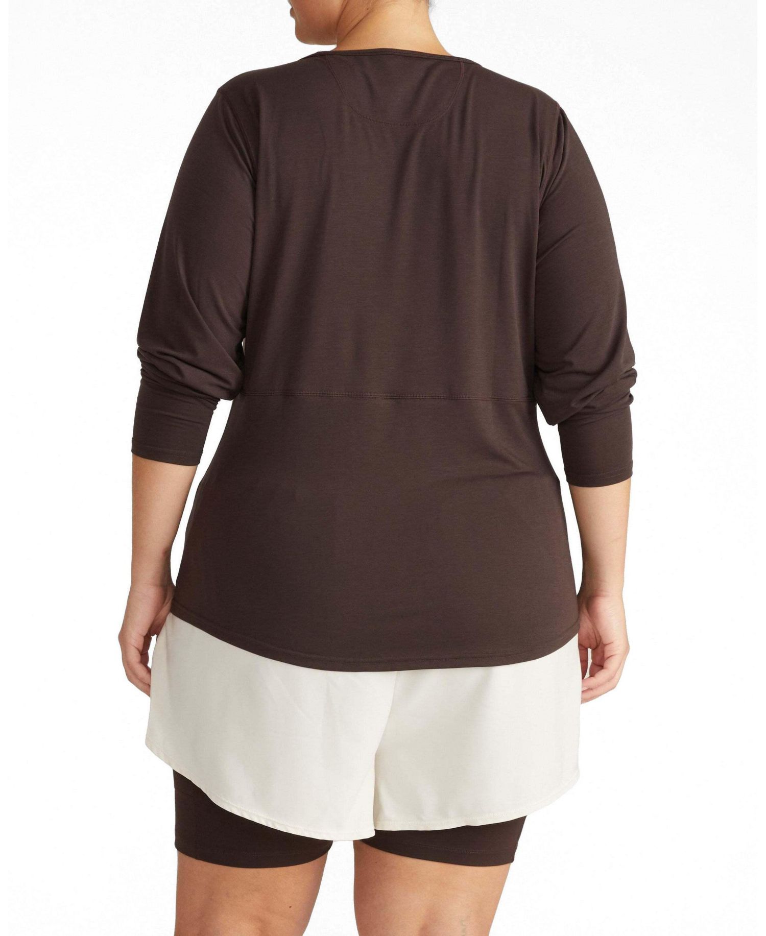 Plus Size Mia Long-Sleeve Crewneck T-Shirt