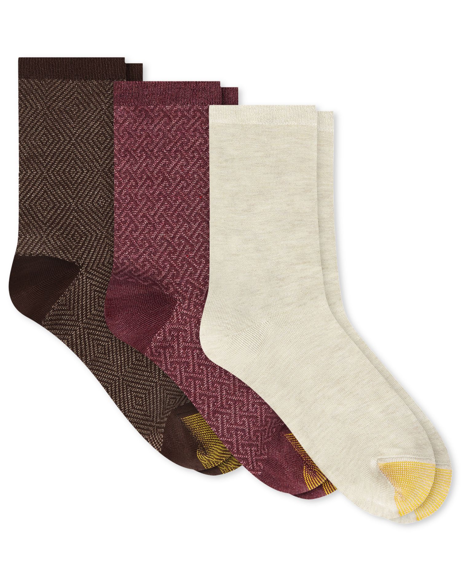 Women's Convertible Ribbed Short Crew Socks, 3-Pack
