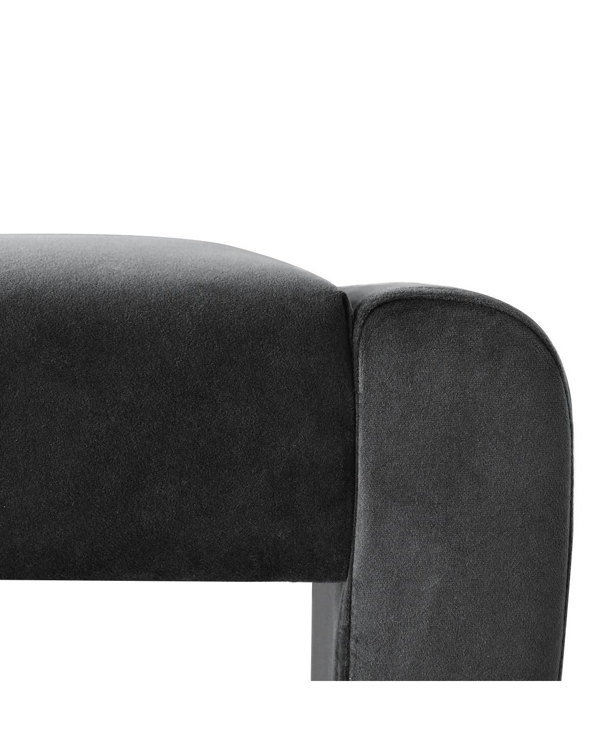47" Velvet Benches Look, Waterfall Upholstered Bench-Maison Boucle