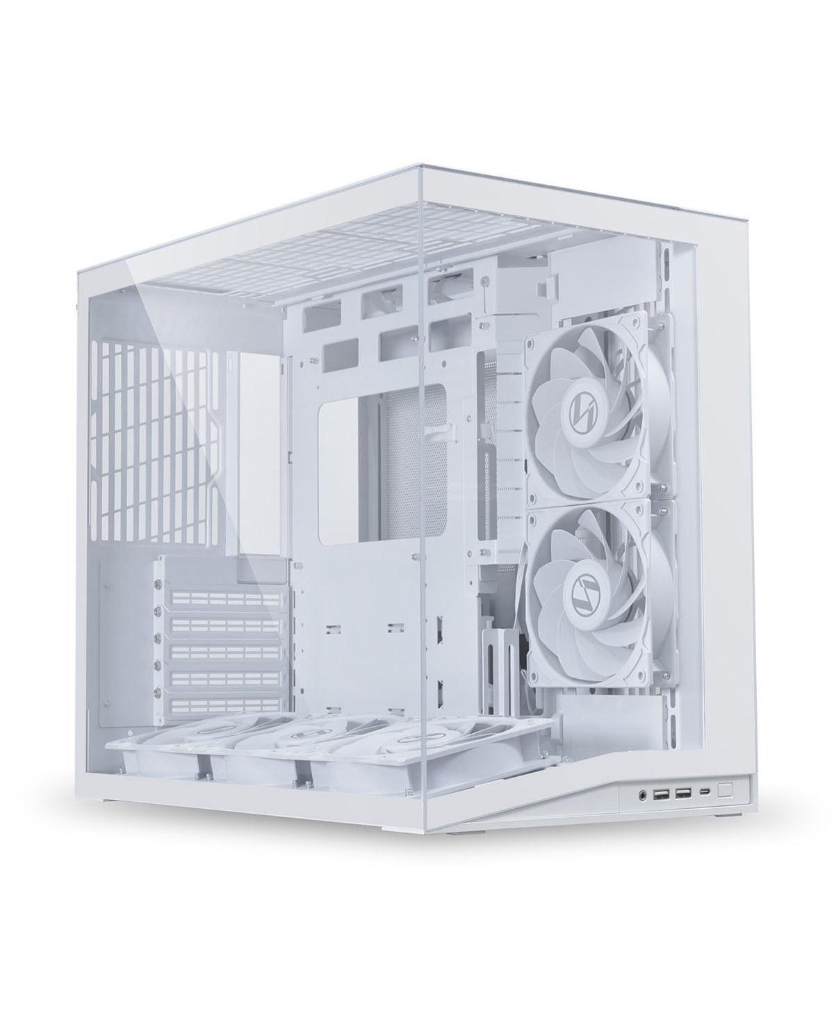 Lian-Li O11D Mini V2 Tempered-Glass Gpu-Optimized Case Compatible with Atx, M-atx, Mini-itx Motherboards - White