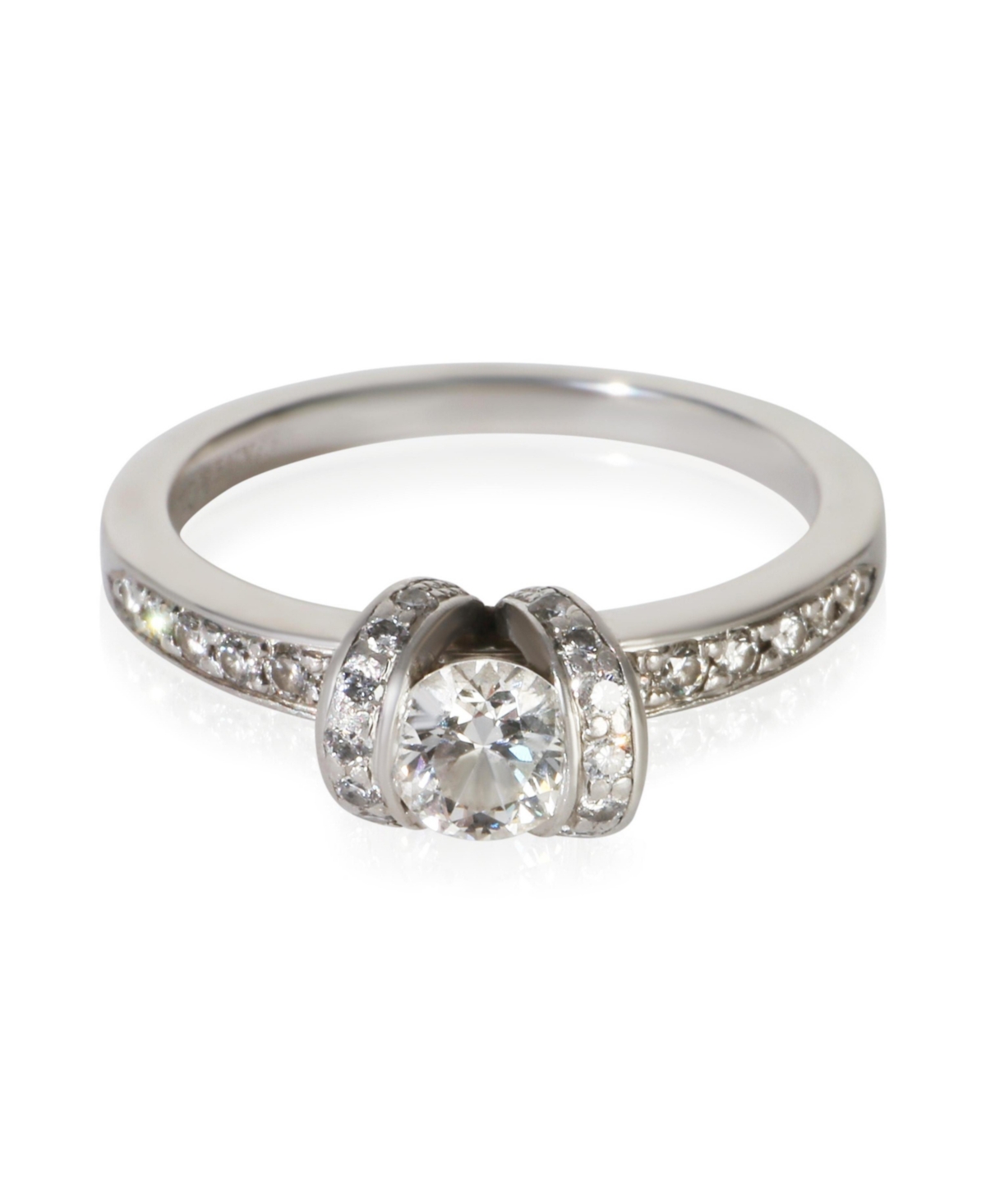 Pre-Owned Tiffany & Co ct Round Brilliant Diamond Ribbon Engagement Ring