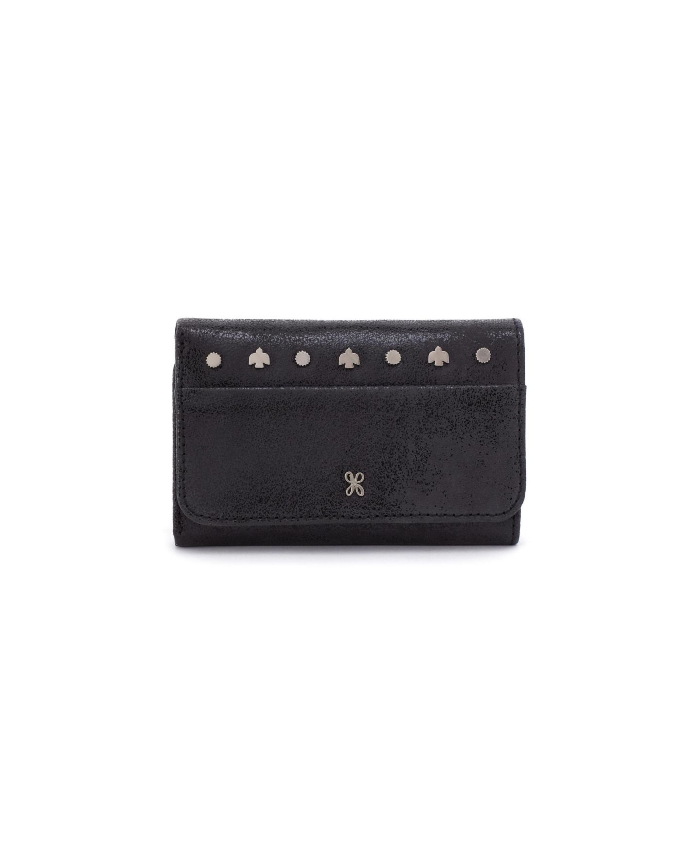 Женский кошелёк HOBO Jill Trifold Wallet, цвет: Чёрный — фото 1