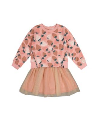 Big Girls (6-12) Bi-Material Dress