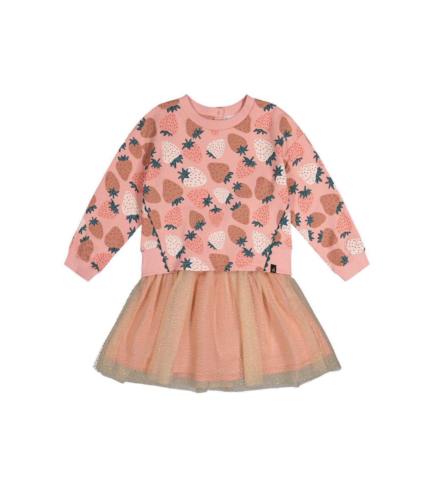 Big Girls (6-12) Bi-Material Dress