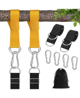 Adjustable Tree Swing Straps Hanging Kit Lbs Weight Capacity Portable Outdoor Set
