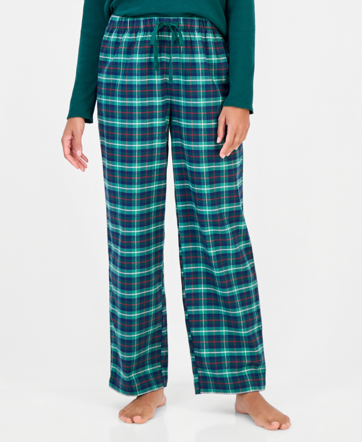 Charter Club Women's Cotton Flannel Plaid Pajama Pants, Created for Macy's