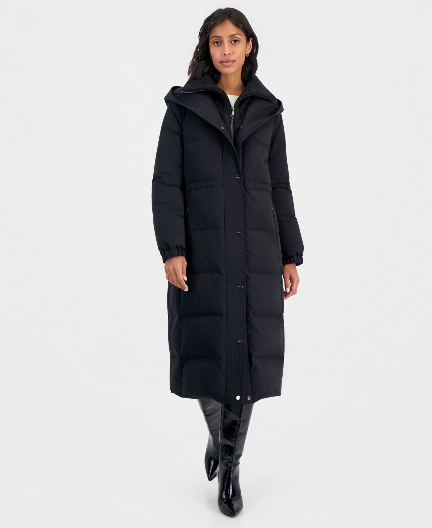 Women's Hooded Down Maxi Puffer Coat