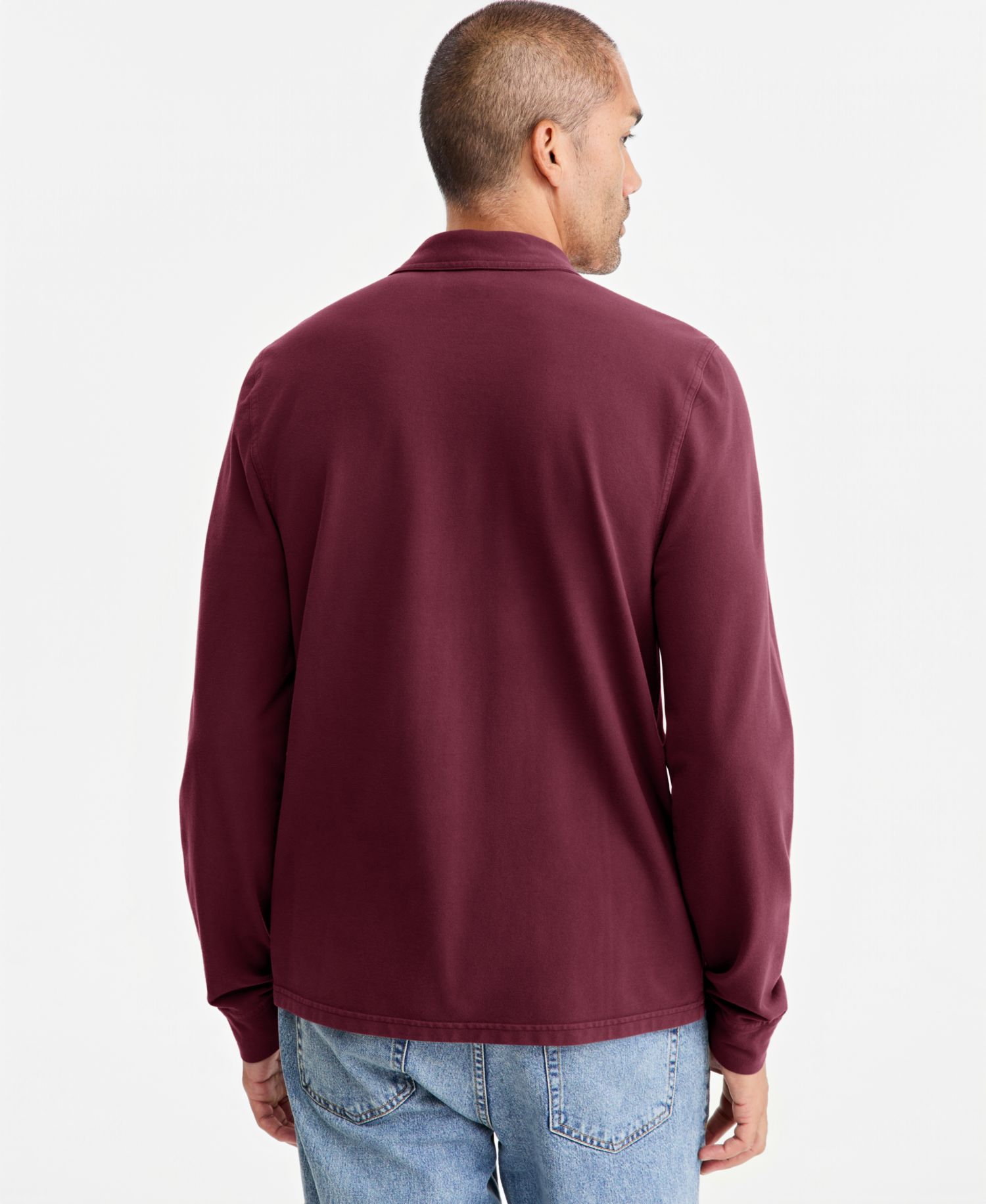 Men's Long-Sleeve Pocket Polo