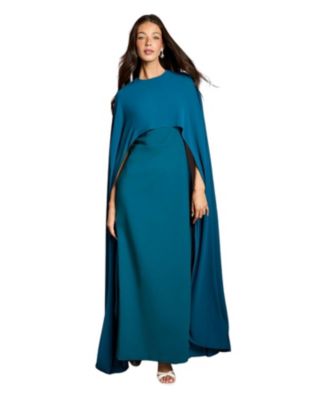 Women's Cape Sleeve Maxi Dress