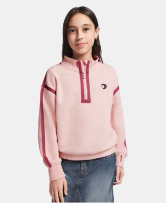 Girls' 7-16 Fleece Quarter-Zip Sweatshirt
