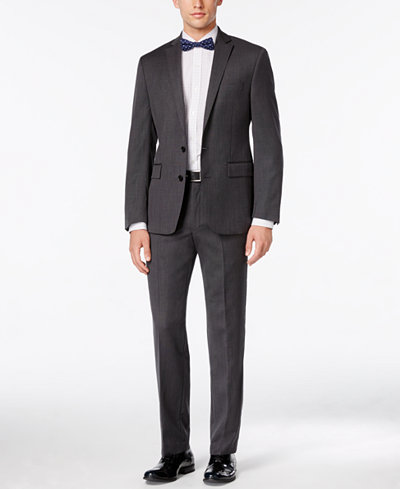 Ryan Seacrest Distinction Modern Fit Gray Birdseye Suit Separates, Only at Macy's