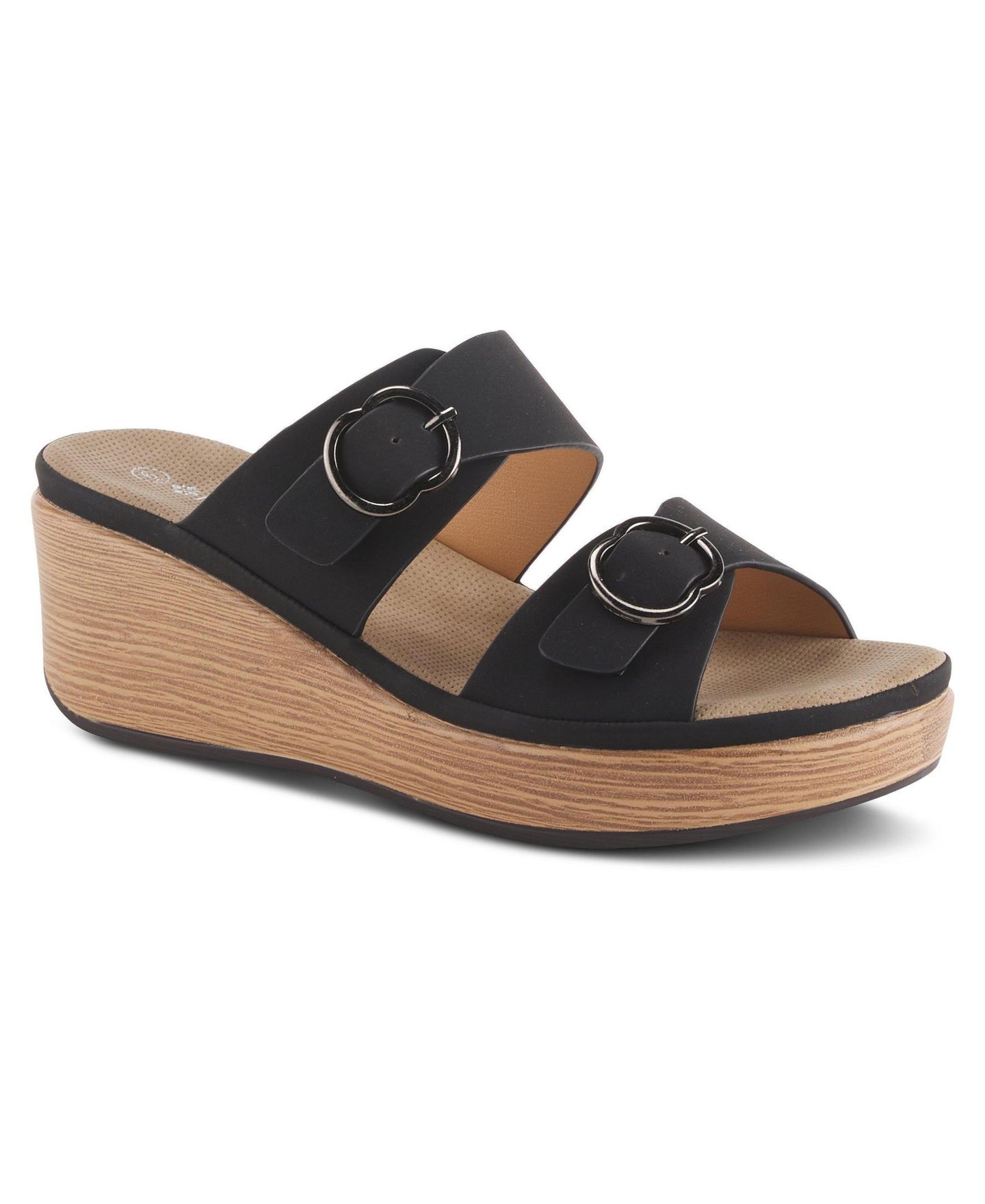 Женские сандалии Patrizia Slide With Padded Cushioned Insole, цвет: Чёрный — фото 1