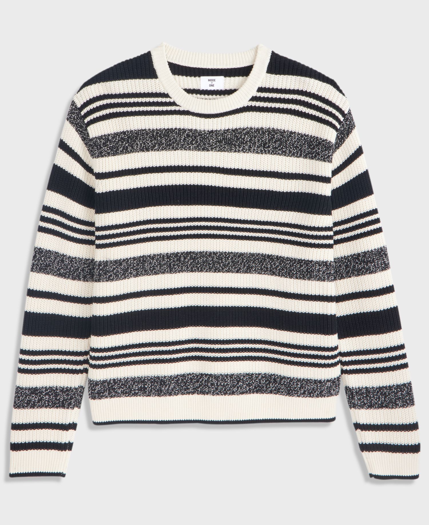 Men's Striped Relaxed-Fit Crewneck Sweater