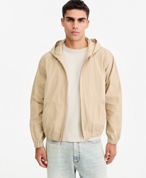 Мужская куртка Mode of One Checker Ripstop Hooded, цвет: Хаки комбинированный
