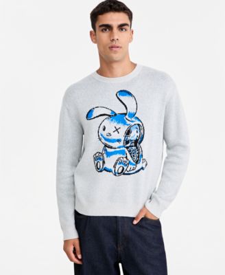 Men's Graphic Crewneck Long-Sleeve Sweater