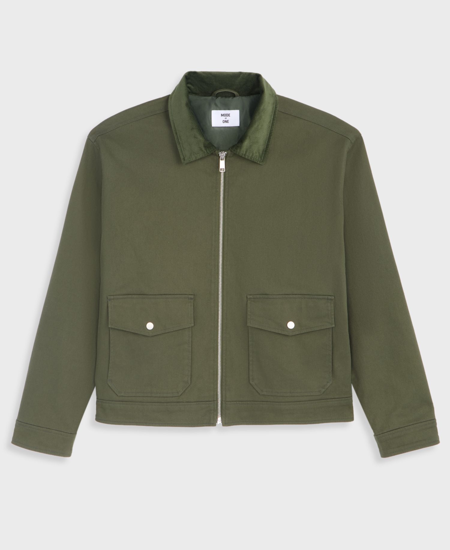 Men's Relaxed-Fit Corduroy-Collar Shirt Jacket