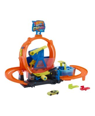 1:64 Scale City Color Shifters Mega Loop Car Wash Playset
