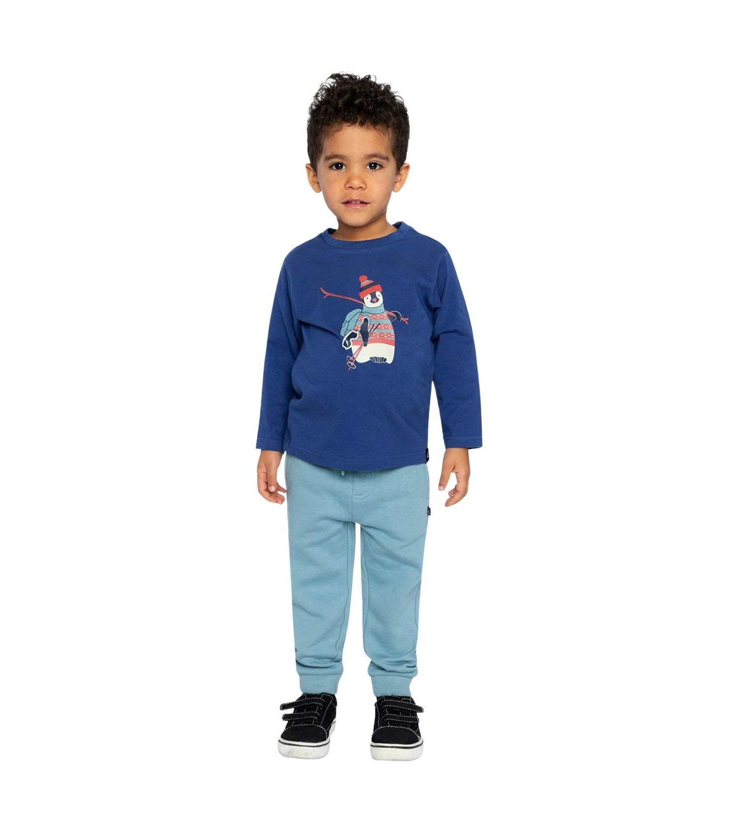 Little and Big Boy 6-8 Long Sleeve Organic Cotton T-Shirt