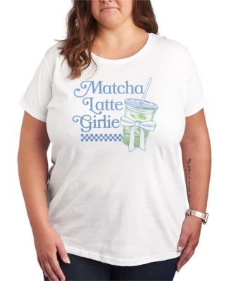 Women's Matcha Latte Graphic Short-Sleeve T-Shirt