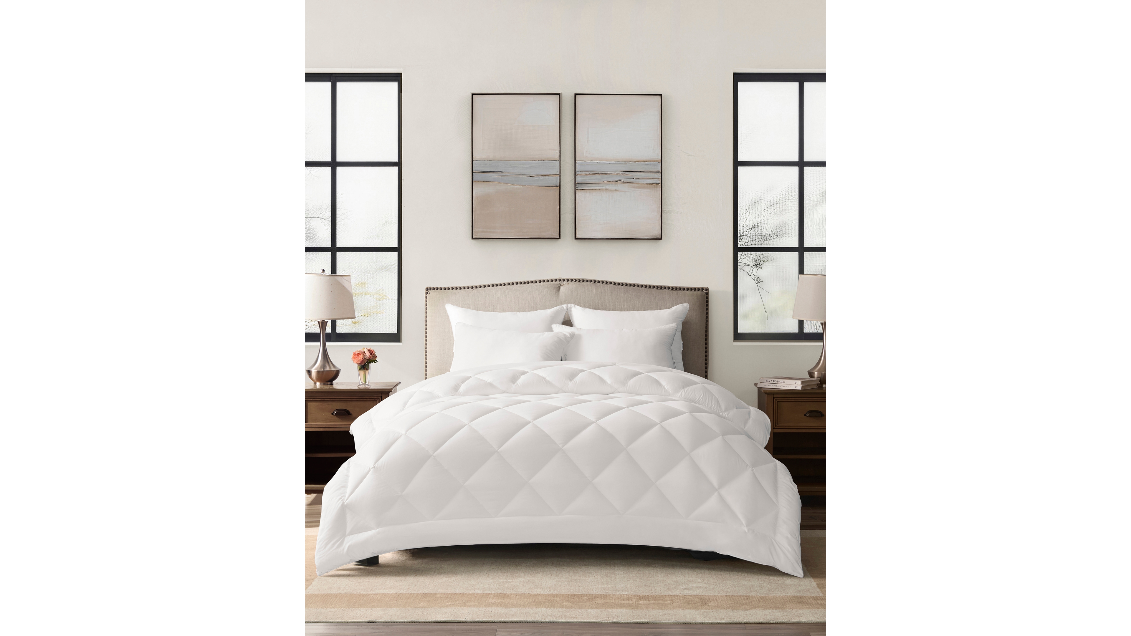 Arch Studio Microfiber Down Alternative Comforter Insert, Twin, Macy's Exclusive