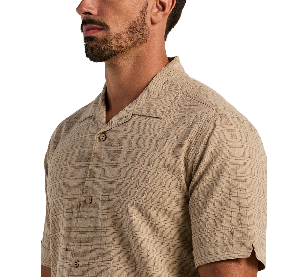 Cubavera Men's Seersucker Windowpane Shirt