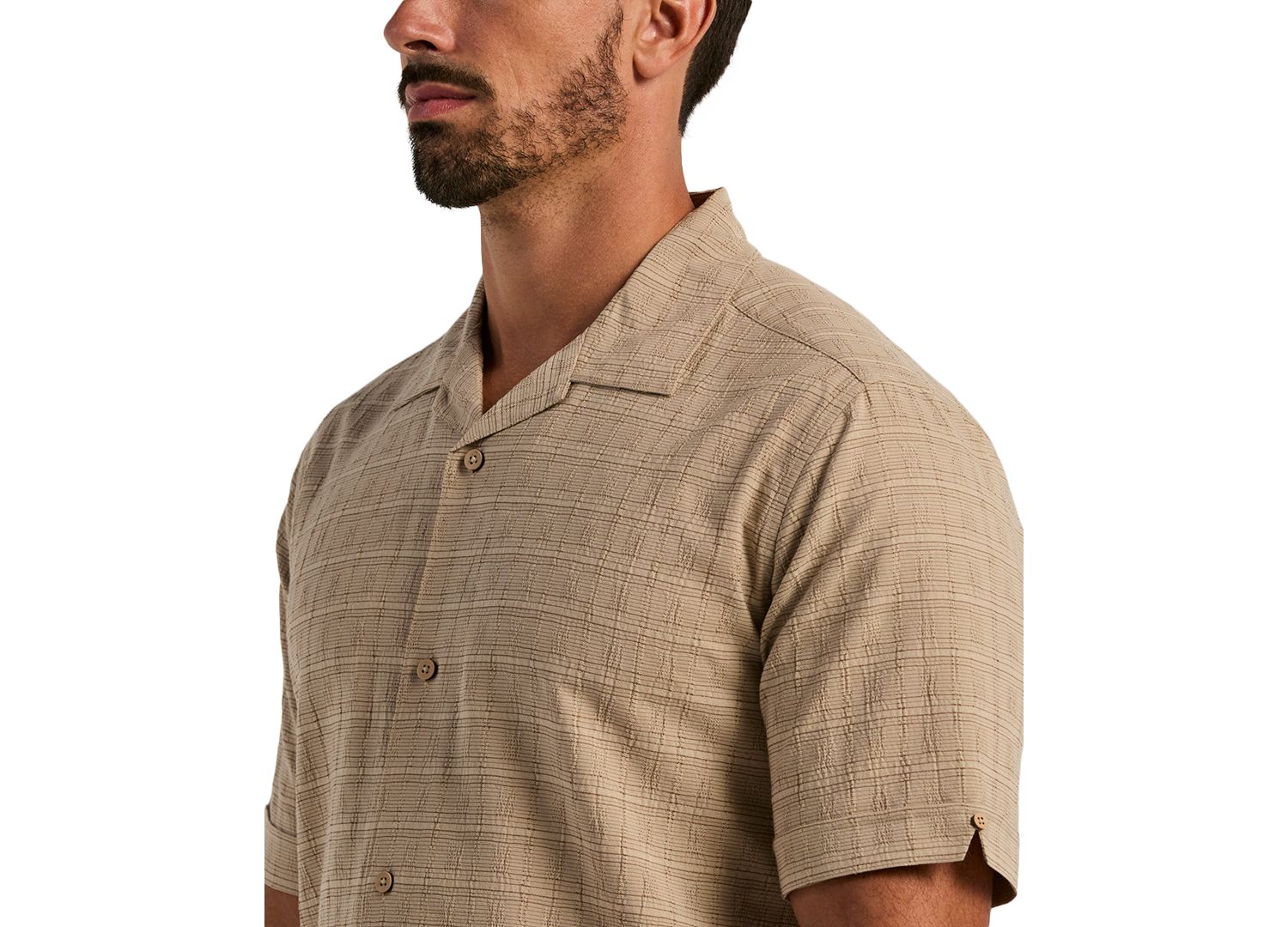 Men's Seersucker Windowpane Shirt
