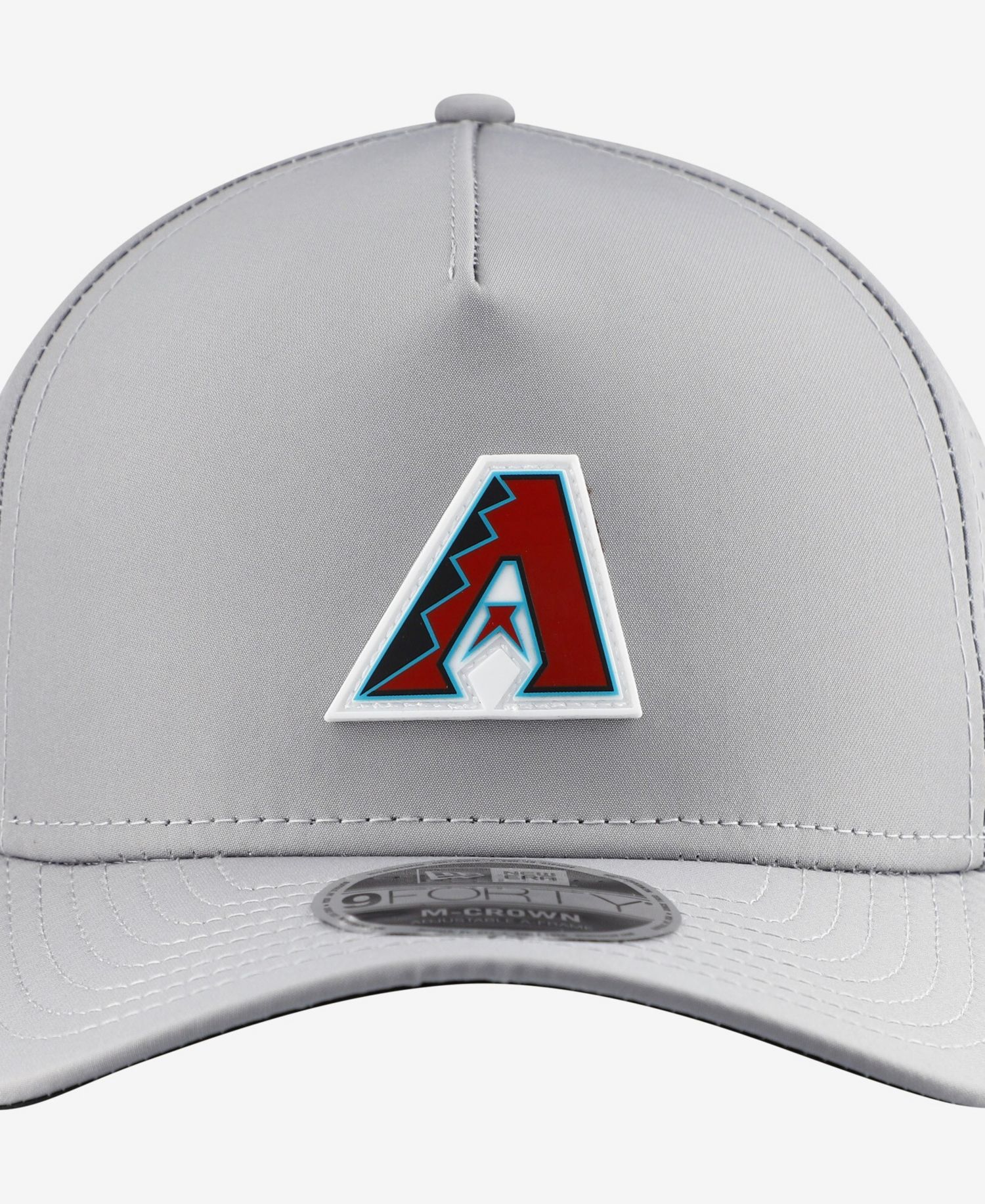 Men's Gray Arizona Diamondbacks Micro Logo 9FORTY M-Crown A-Frame Adjustable Hat