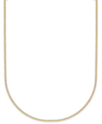 Two-Tone Ice Chain Necklace in 10k Yellow Gold