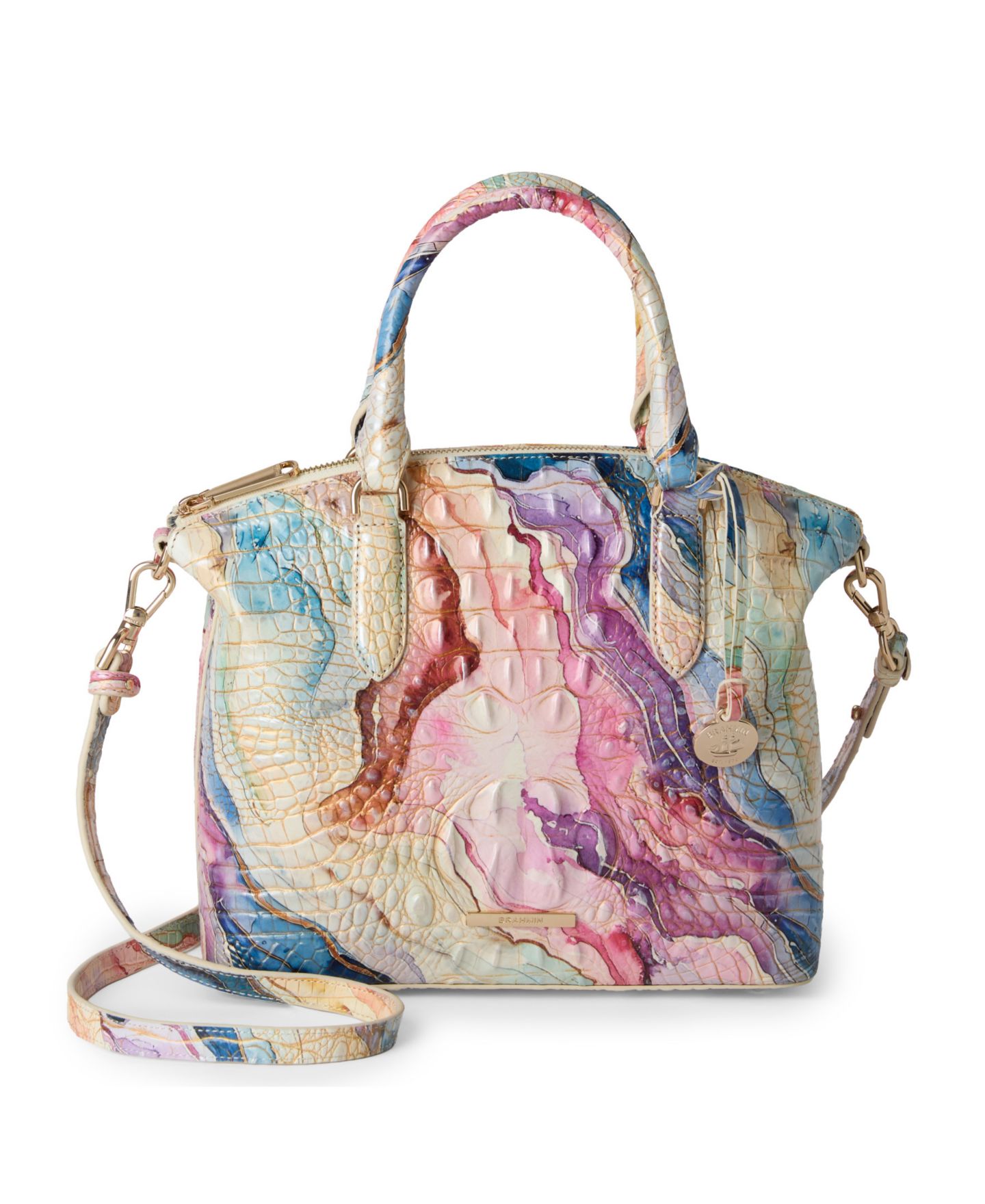 Женская сумка Brahmin Duxbury Melbourne Medium Leather Satchel, цвет: Softscape — фото 6