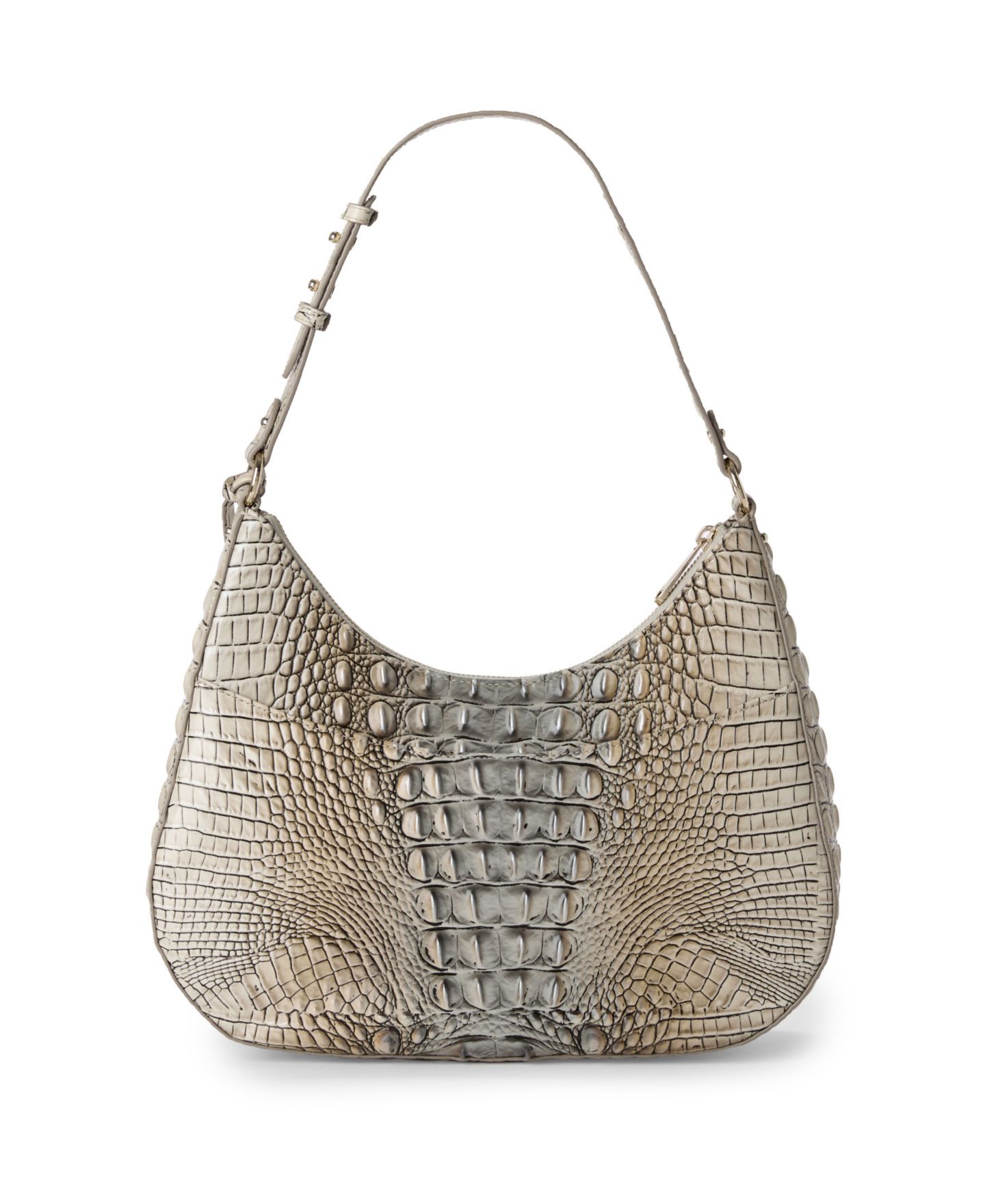 Женская сумка Brahmin Stephie Melbourne Ombre Medium Leather Shoulder, цвет: Fossilized — фото 2