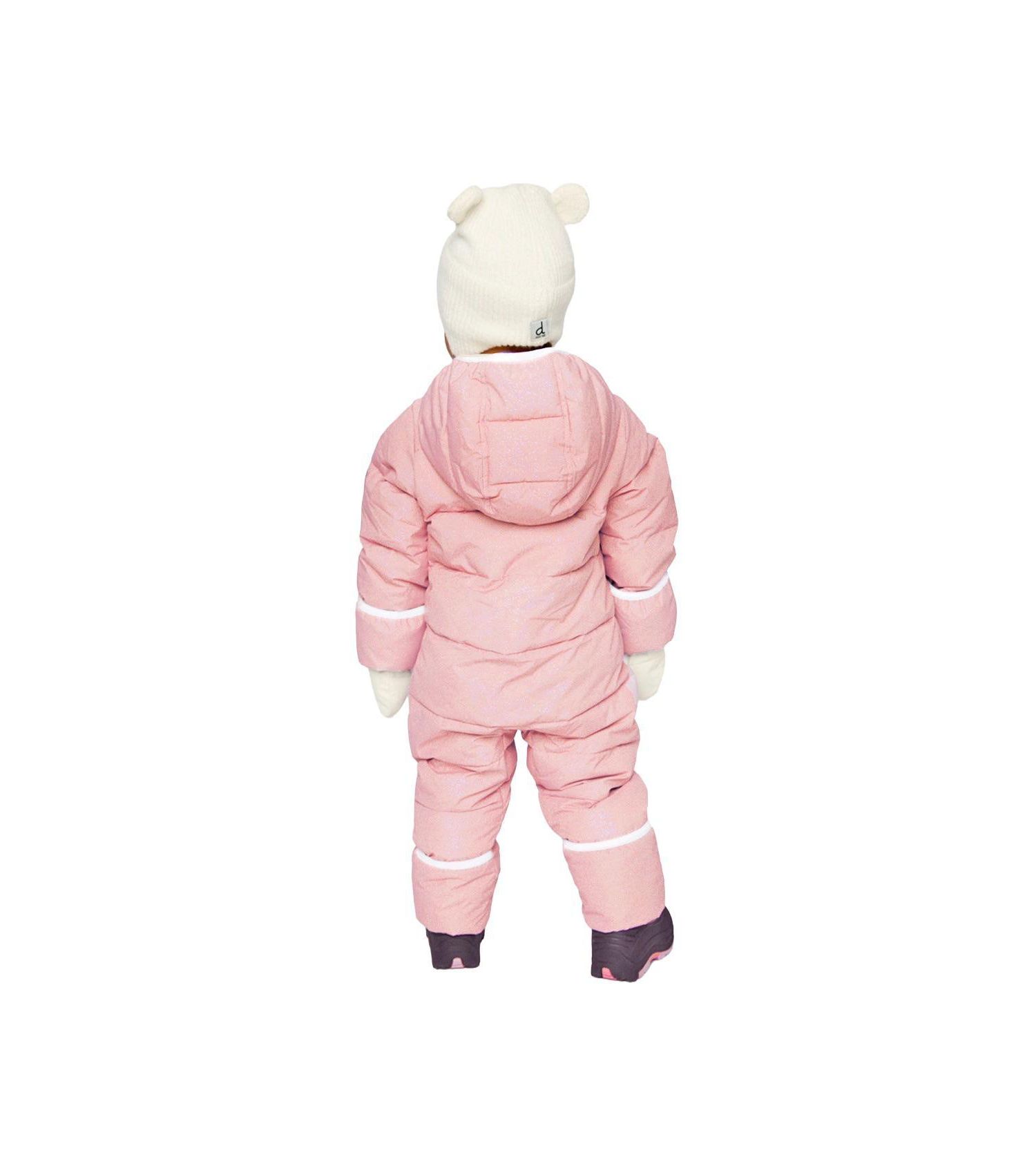 Baby Girls ( 3M to 24M ) Cloud One Piece Snowsuit Adapted for Car Seats Pale Dusty