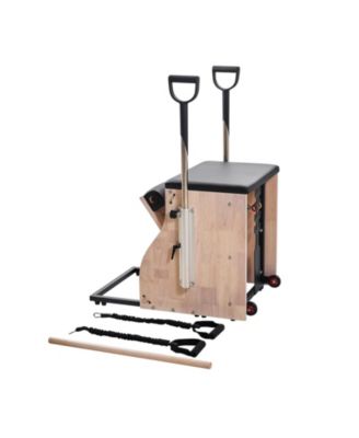 Pilates Chair, Split-Pedal Combo Chair with Handles for Home Gym Studio