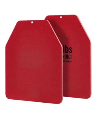 8.75 lb Weight Vest Plates, Pair of Contoured Steel Weighted Plates