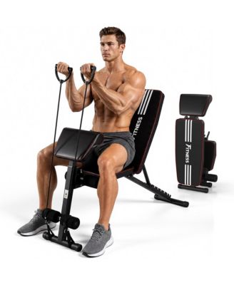 Adjustable Weight Bench 1000 lbs Foldable Home Gym Heavy-Duty Steel 7-Level Backrest No Assembly