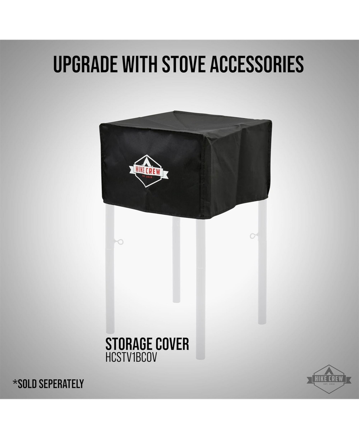 Hike Crew Cast Iron 1-Burner Gas Camping Stove, 75,000 Btu Portable Stove with Flame Control