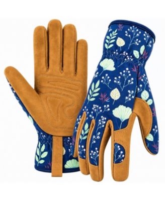 Women Leather Garden Gloves Thorn Proof Weeding Digging Pruning
