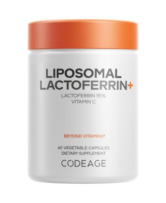 Liposomal Lactoferrin Plus, Bovine Lactoferrin, Vitamin C Acorbic Acid, Non-GMO, 60 Capsules