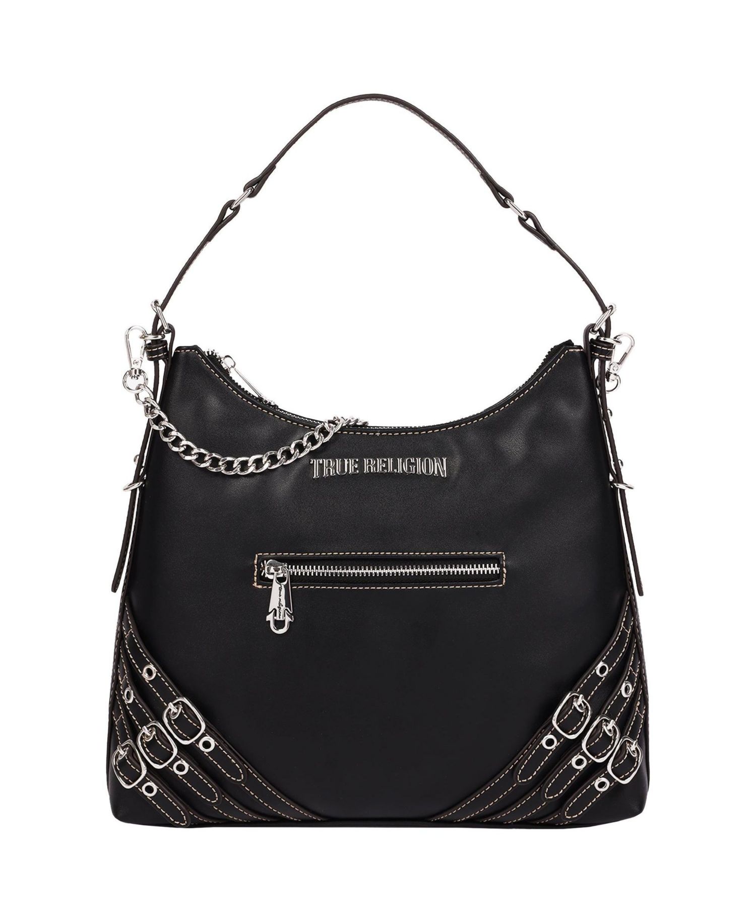 Women's Triple Straps Large PU Hobo Bag