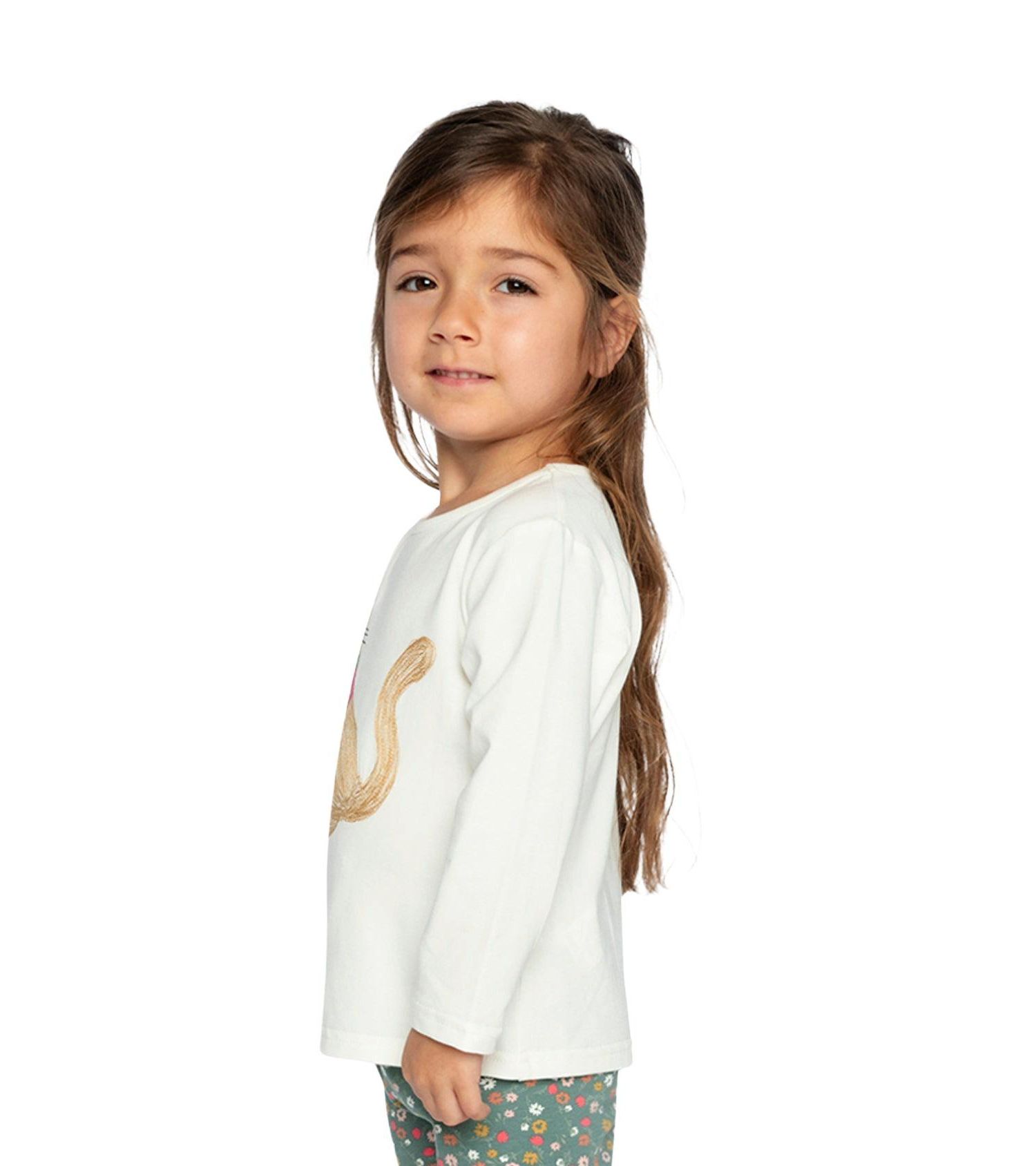 Little Girls 6-8 Cotton Long Sleeve T-Shirt
