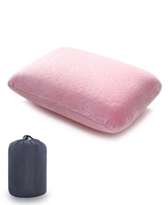 Memory Foam Travel Camping Pillow Soft Removable Washable Cover Lightweight Easy Carry