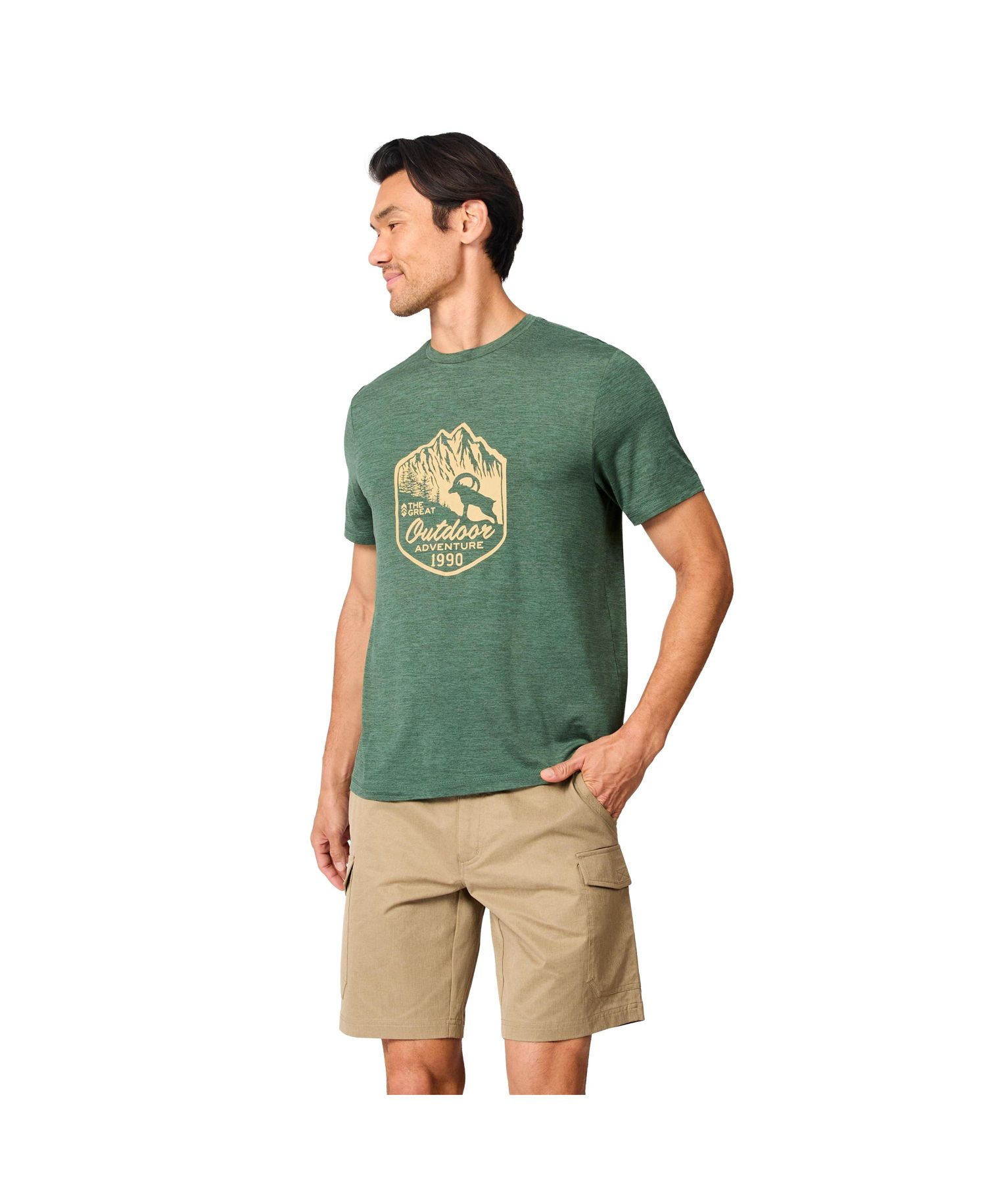 Men's Super Soft Microtech Short Sleeve Graphic Crew Tee
