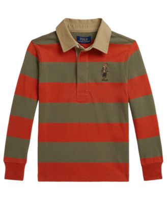 Boys' 2T-7 Polo Bear Rugby Shirt
