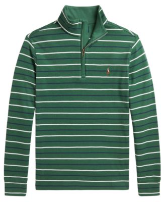 Boys' 8-20 Interlock Quarter-Zip Shirt