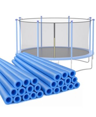 24 Pcs Trampoline Pole Foam Sleeves, 1.26 Inch Inner Diameter Outdoor PVC Trampoline Pole Covers, Customizable Trampoline Spring Protectors