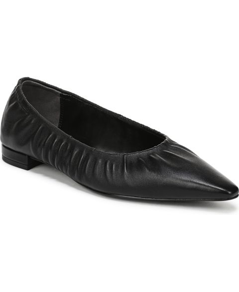 Женские балетки Sam Edelman Essex без застёжки, цвет: Чёрный кожаный