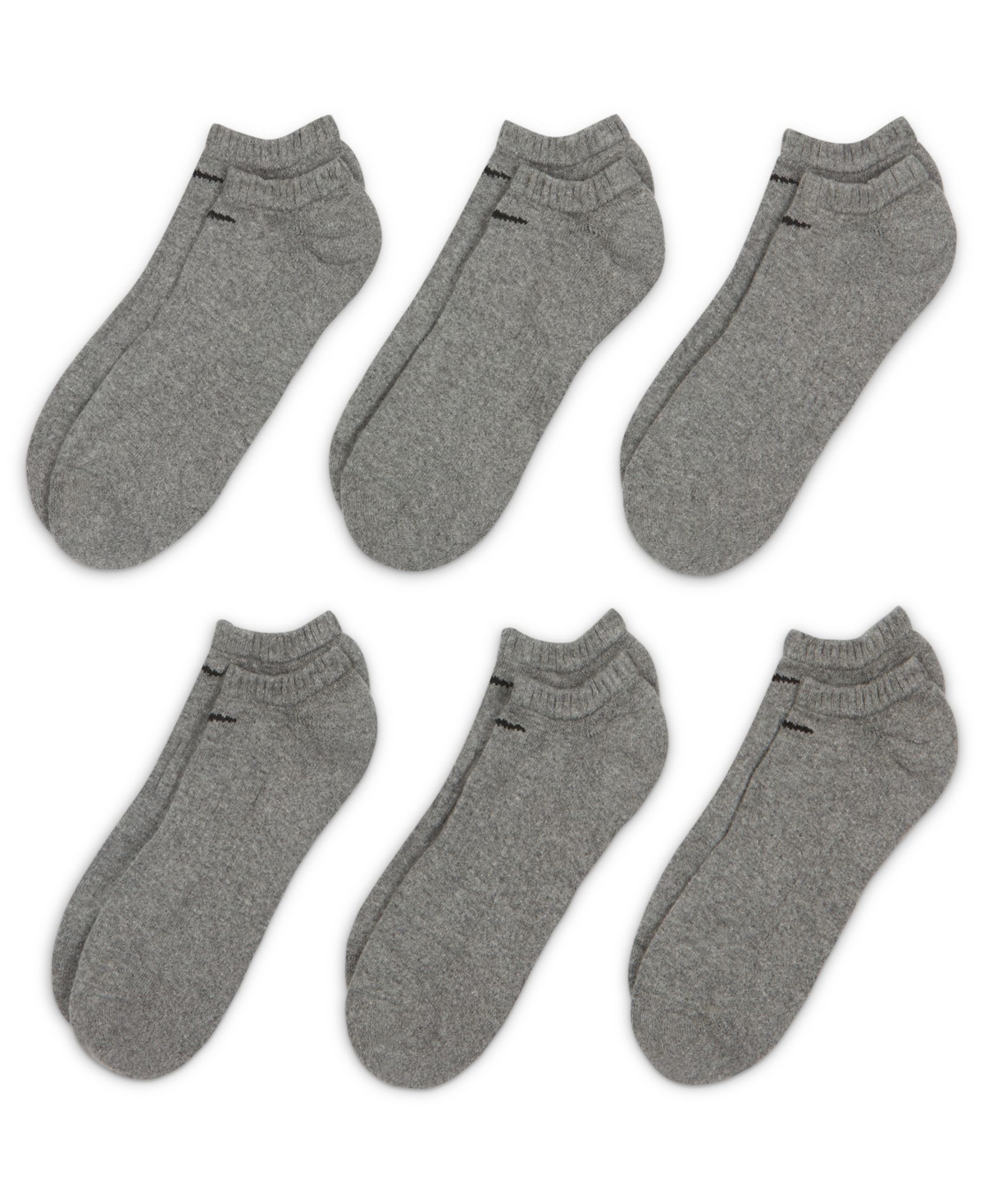 Nike Men's Cotton No-Show Socks 6-Pack