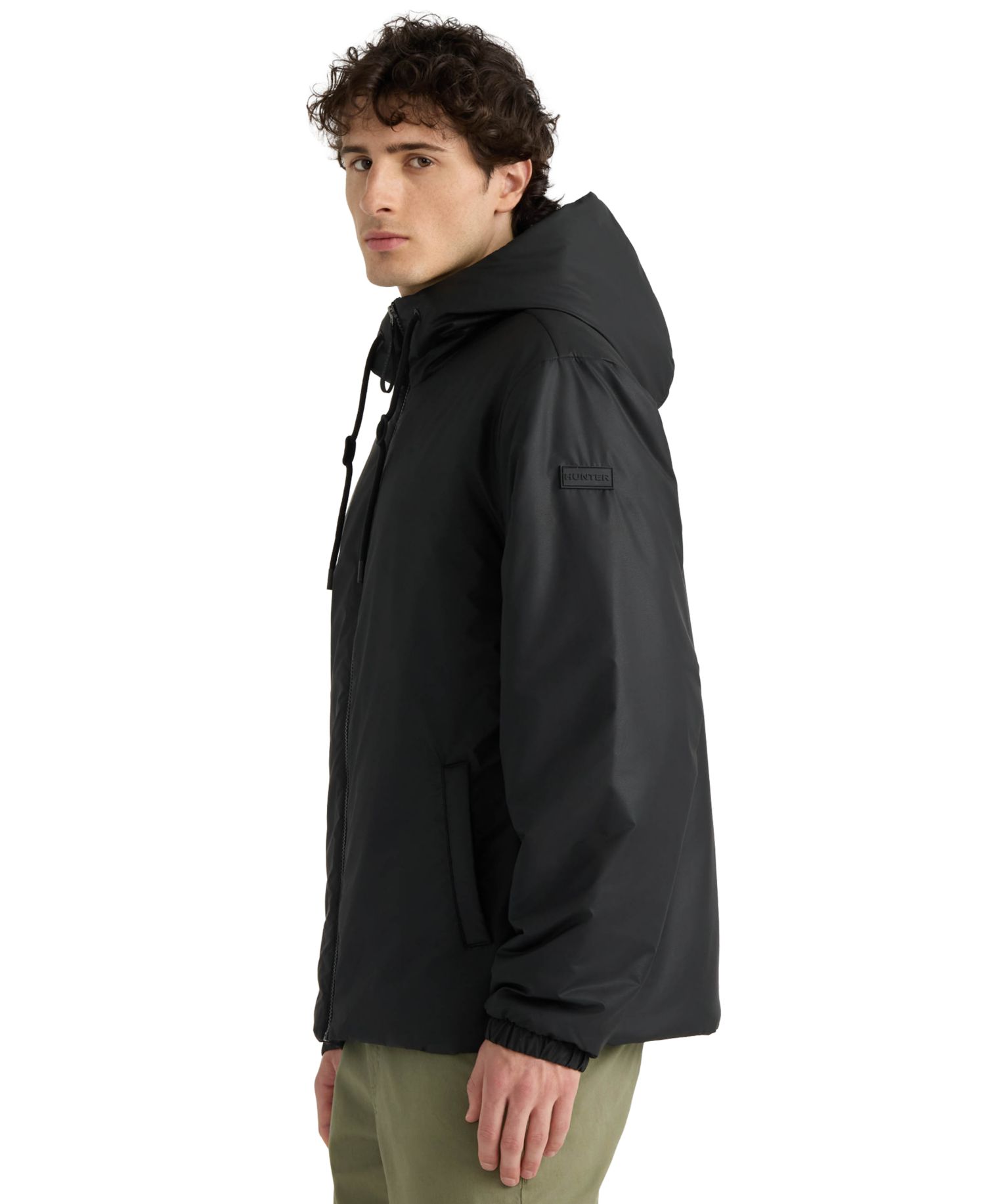 Men's Liam Zipper Front Hooded Rain Jacket