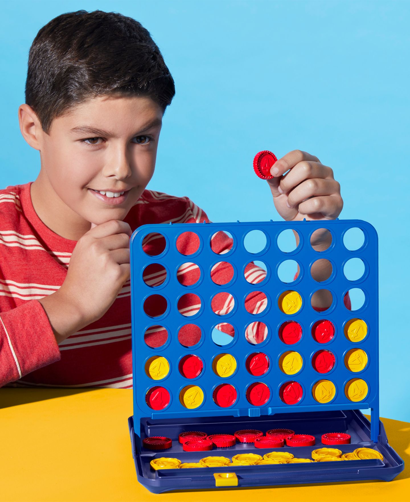 Детские настольные игры Hasbro Gaming Connect 4, 42-Piece Board Game — фото 7